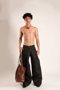 H-2 PANTALÓN RECTO MEZCLILLA NEGRO