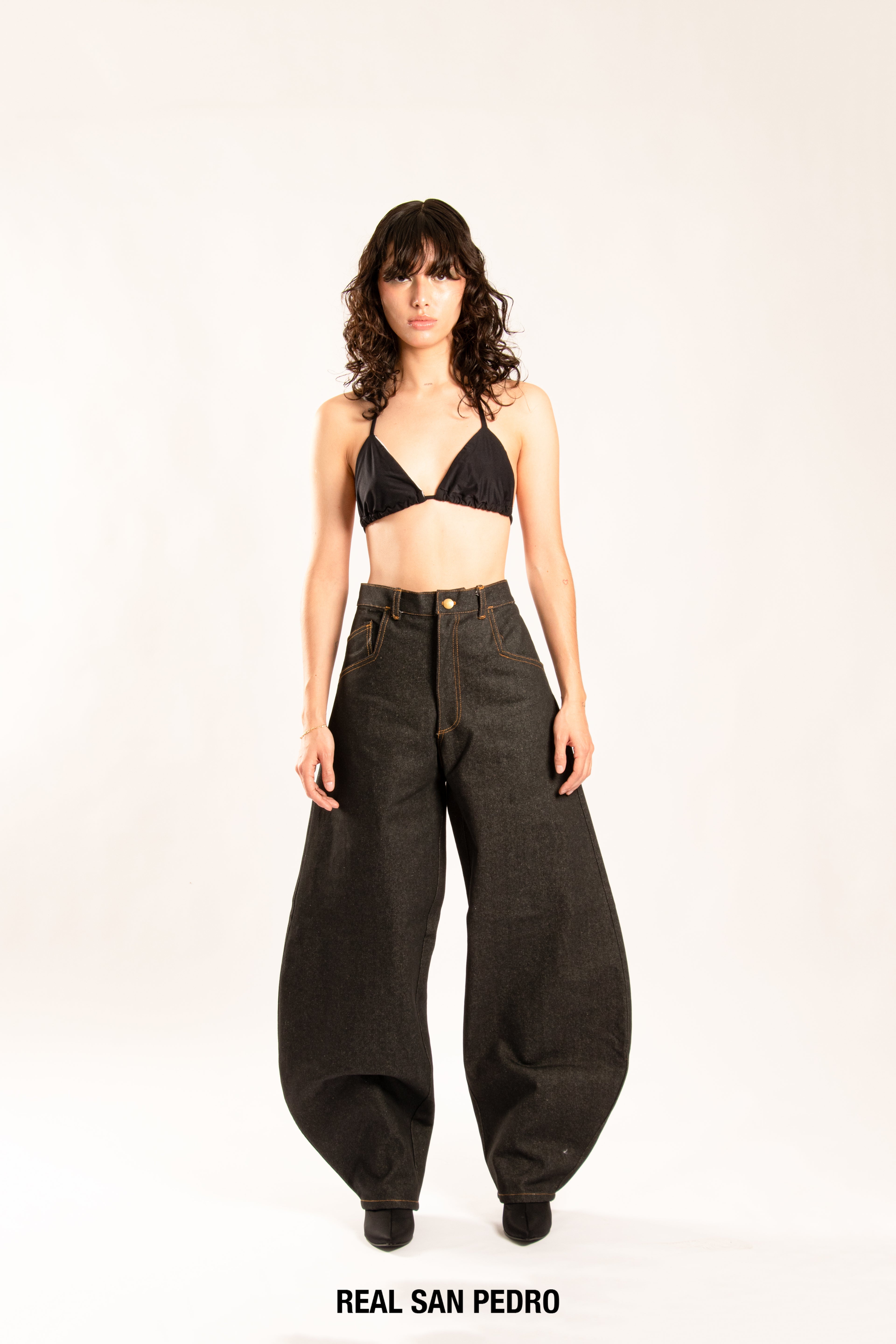 RSP-3 PANTALONES ANCHOS NEGRO