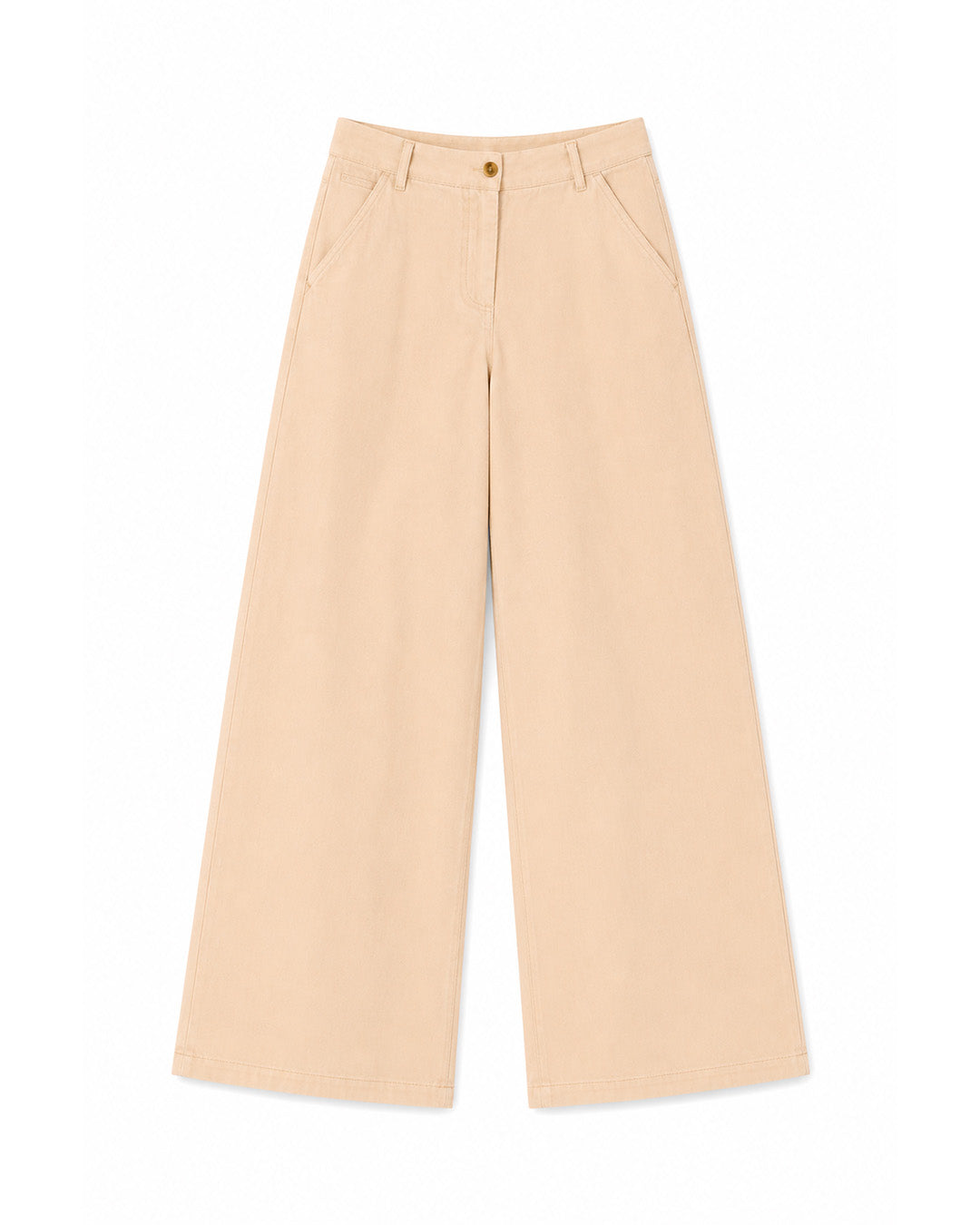 H-3 PANTALÓN RECTO MEXCLILLA CRUDO