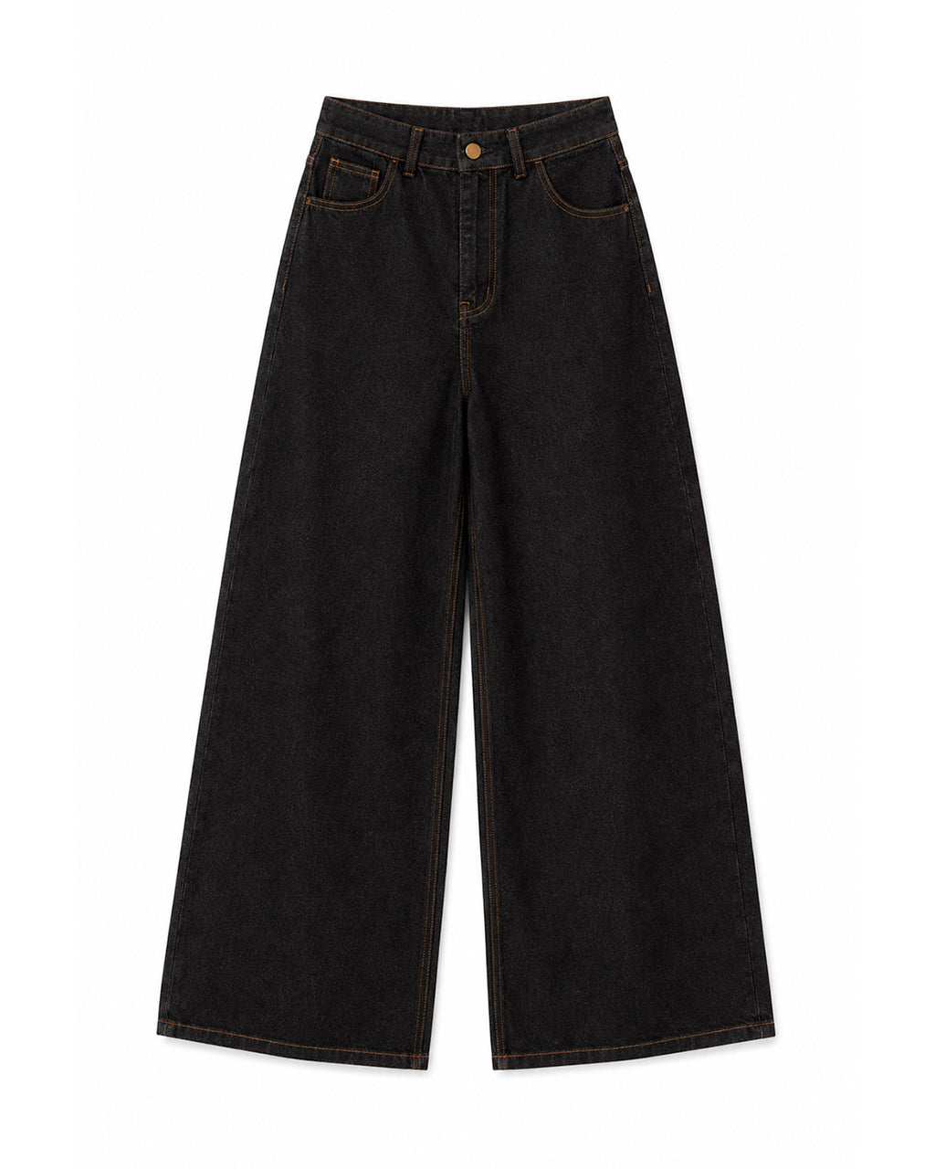 H-2 PANTALÓN RECTO MEZCLILLA NEGRO
